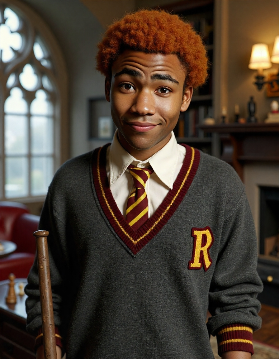 Donald Glover as Ron Weasley